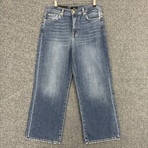 7 For All Mankind Cropped Alexa Jeans Women's 29 Pomona High Rise Wide Leg NWT